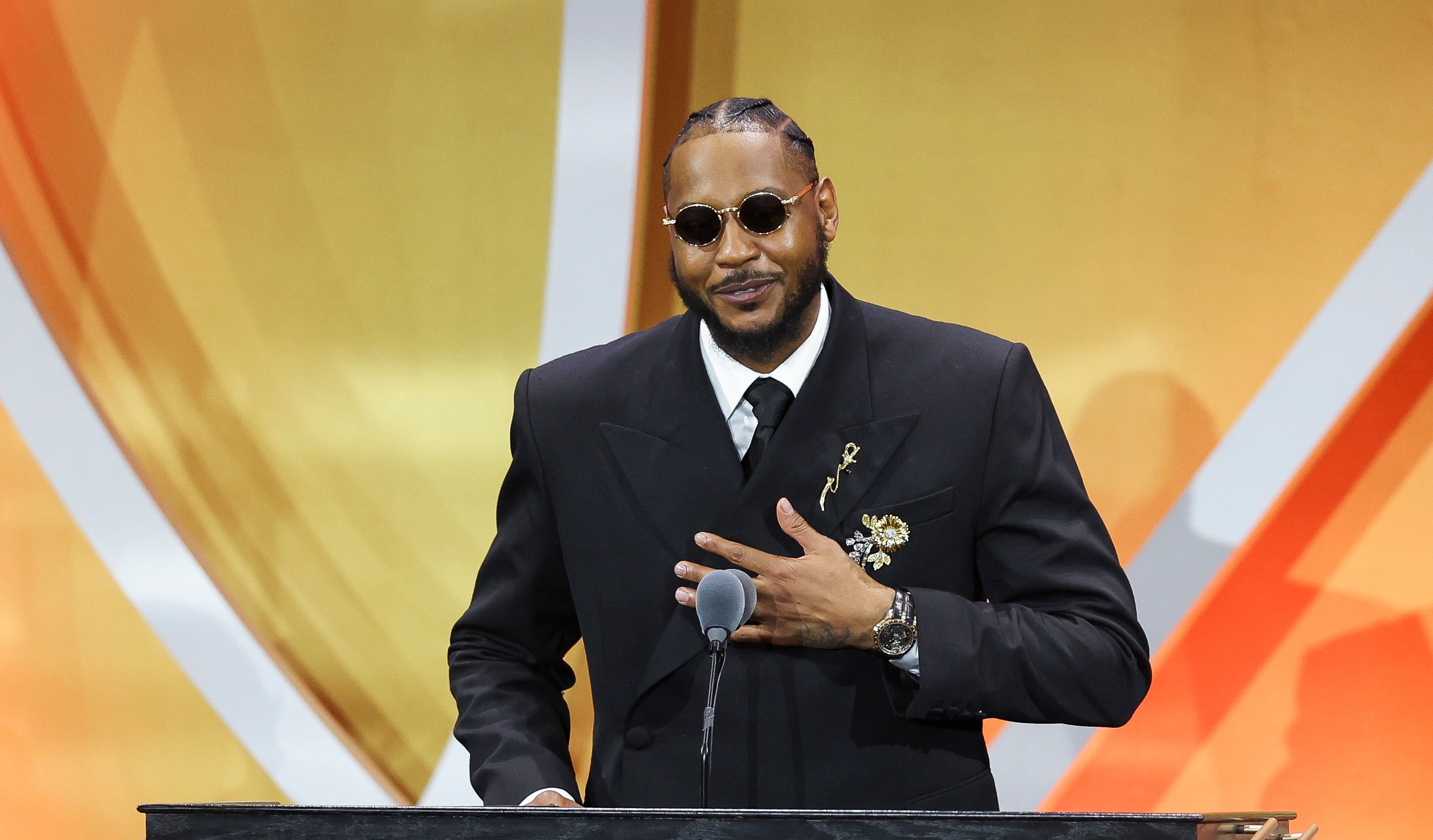 Carmelo Anthony's Emotional Hall Of Fame Induction Speech Carmelo Anthony's Emotional Hall Of Fame Induction Speech