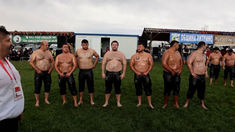 CNN's Coverage: Witness The Intense Competition Of Oil Wrestling CNN's Coverage: Witness The Intense Competition Of Oil Wrestling