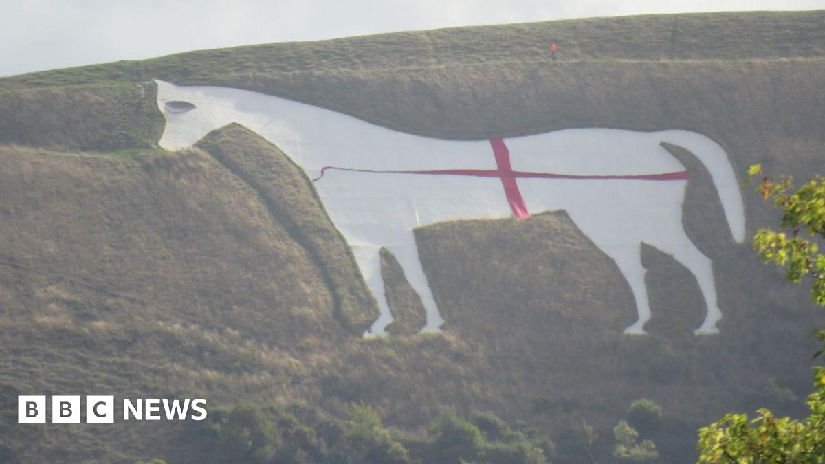 England Flag On Westbury White Horse Damaged: Full Report