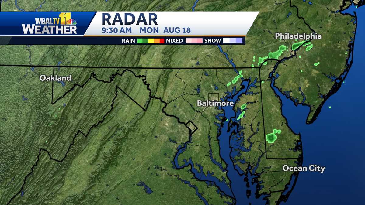 Forecast Update: New Storm System Targeting Maryland Tonight Forecast Update: New Storm System Targeting Maryland Tonight