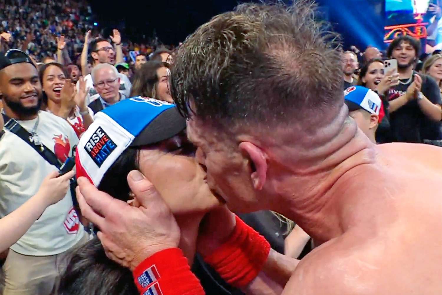 John Cena's Winning Kiss: A Celebratory Moment With Shay After Beating Logan Paul John Cena's Winning Kiss: A Celebratory Moment With Shay After Beating Logan Paul