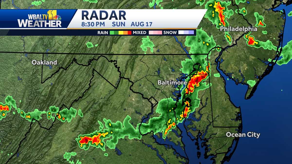 Latest Forecast: Additional Storms Predicted For Maryland Tonight Latest Forecast: Additional Storms Predicted For Maryland Tonight