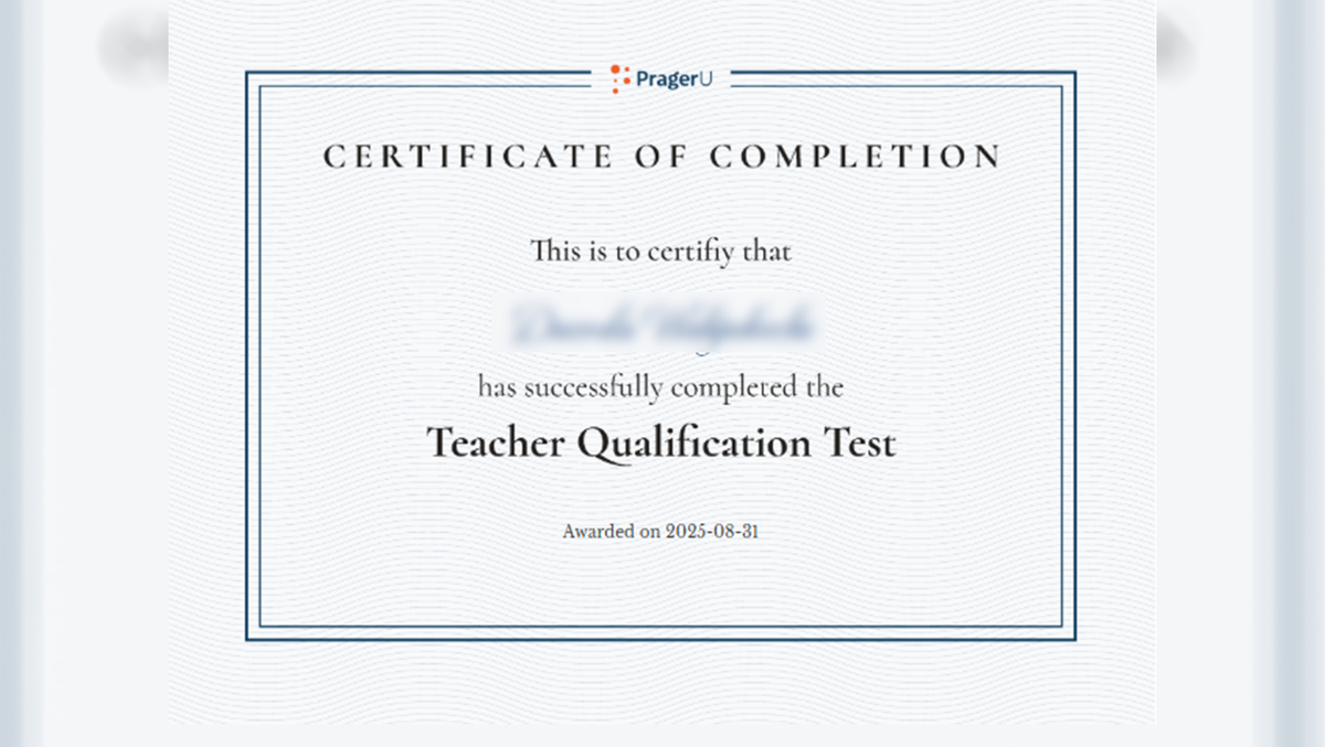 New PragerU Teacher Qualification Exam: A Response To Walters' America First Assessment New PragerU Teacher Qualification Exam: A Response To Walters' America First Assessment