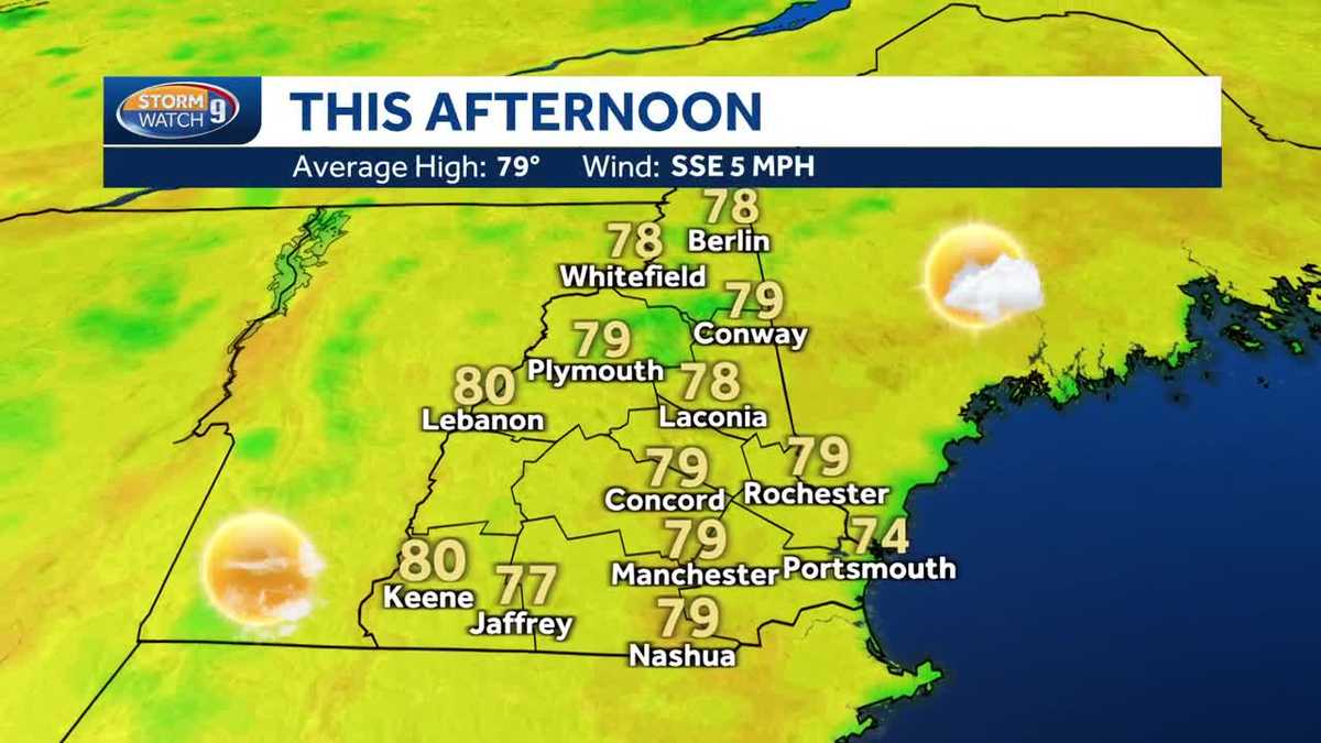 NH Forecast Video: Expect Mild Temperatures And A Slight Chance Of Rain NH Forecast Video: Expect Mild Temperatures And A Slight Chance Of Rain