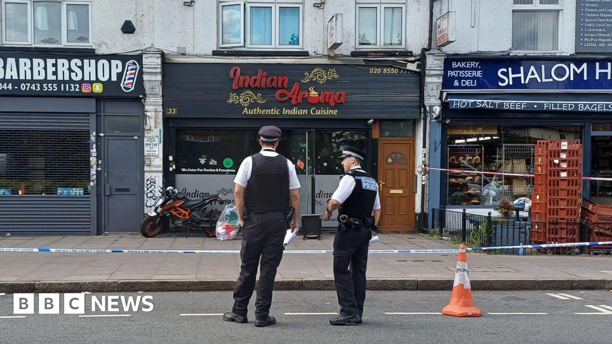 Police Arrest Boy And Man Following Gants Hill Restaurant Fire Police Arrest Boy And Man Following Gants Hill Restaurant Fire