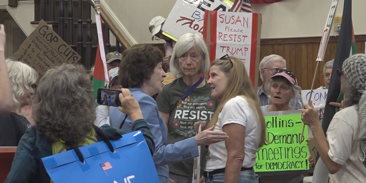 Public Opinion Shifts: Collins' Searsport Appearance Marked By Demonstrations Public Opinion Shifts: Collins' Searsport Appearance Marked By Demonstrations