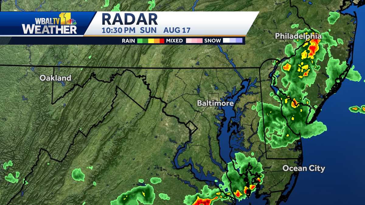 Updated Forecast: Intense Storms Expected In Maryland This Evening Updated Forecast: Intense Storms Expected In Maryland This Evening